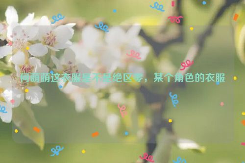 何萌萌这衣服是不是绝区零，某个角色的衣服