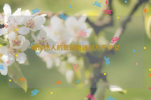 用你迷人的低音炮迷倒万千少女